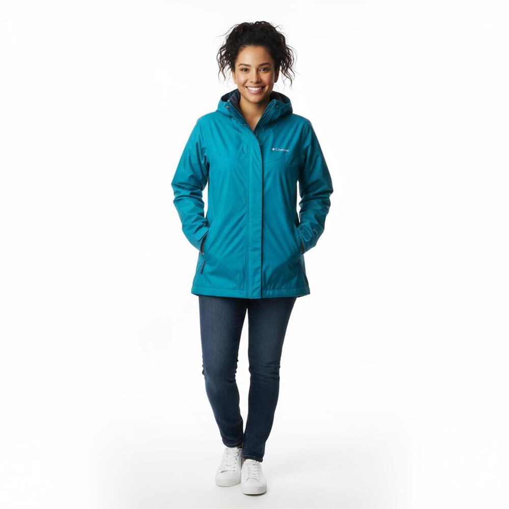 Columbia Women's Waterproof Rain Jacket in Teal